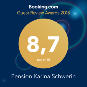 Guest Review Award 2018 Hotel Pension Karina Schwerin